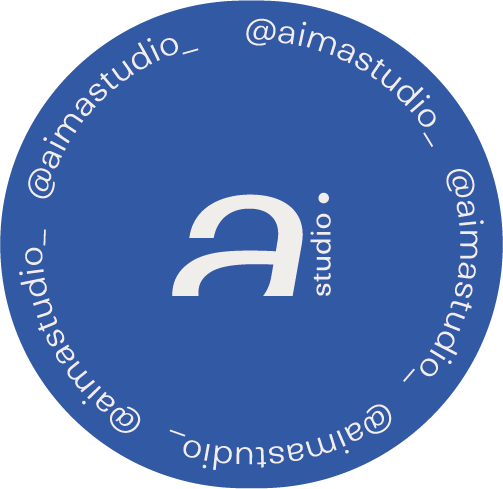 Sticker logo circular de Aima Studio