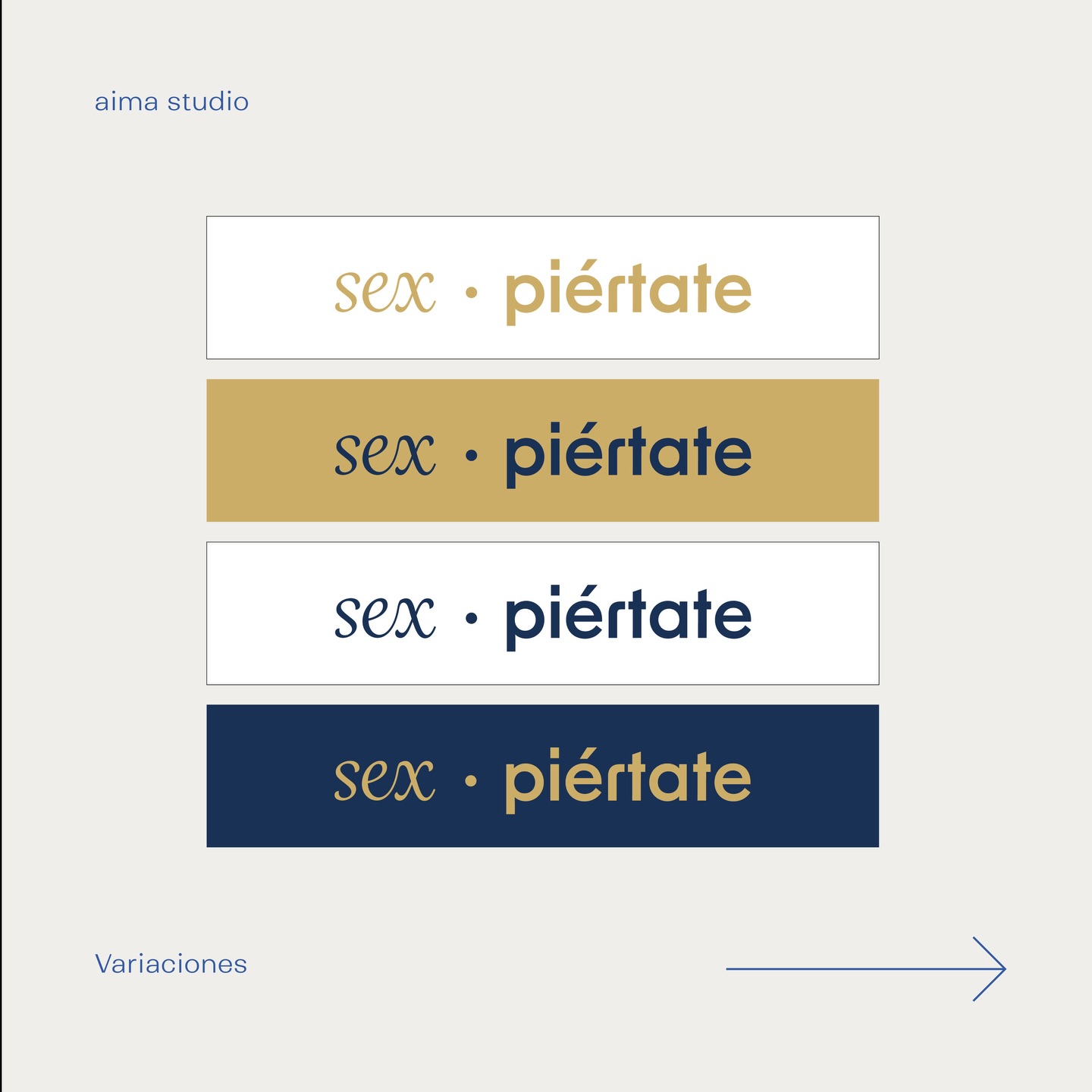 Sexpiertáte — identidad visual Aima Studio
